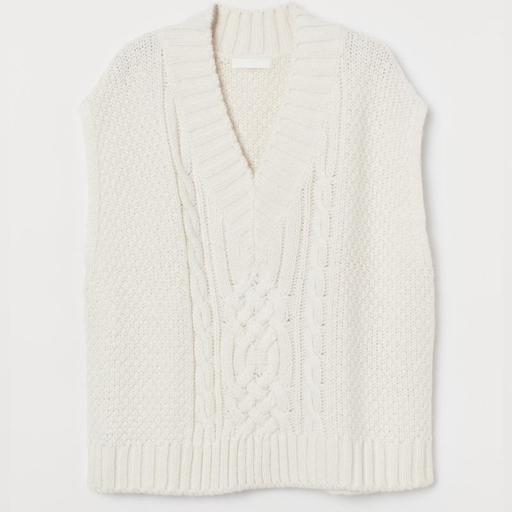 H&M Cable Knit Sweater Vest